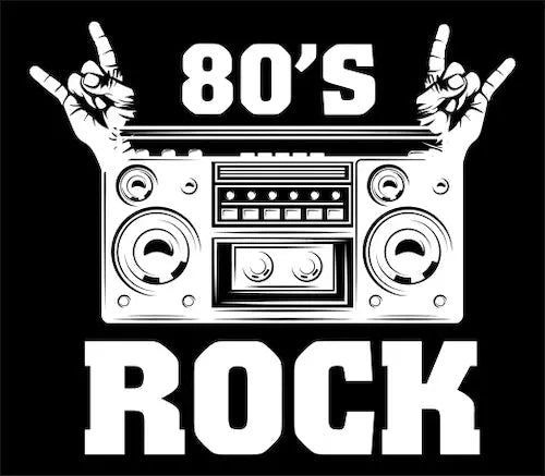 80´s Rock - Lady -T - T-Shirt Kurzarm Premium 190g bis 3XL Print-4-DJs