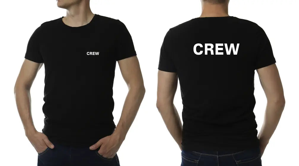 "CREW" T-Shirt - Kurzarm Premium 190g bis 5XL - 2 Farben - Sols Imperial T Print-4-DJs