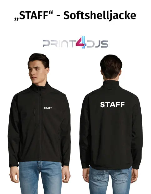 "STAFF" Softshell Jacke Print-4-DJs