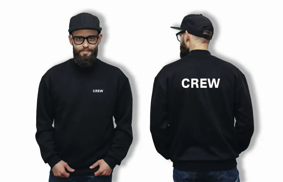 "CREW" Sweat Shirt - 260g bis 4XL - 2 Farben - Sols Print-4-DJs