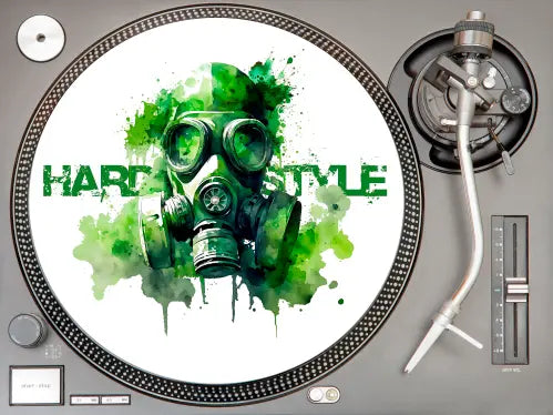 Slipmat "Hardstyle" - Filzmat - 2 Farben Print-4-DJs