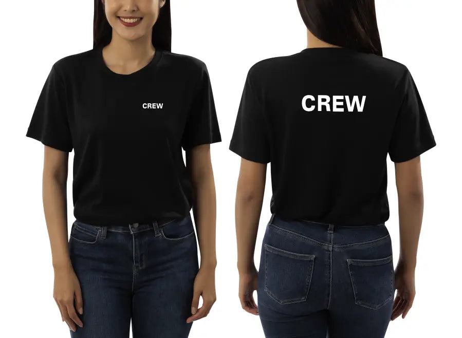 "CREW" Lady-T - Kurzarm Premium 190g bis 3XL - 2 Farben Print-4-DJs