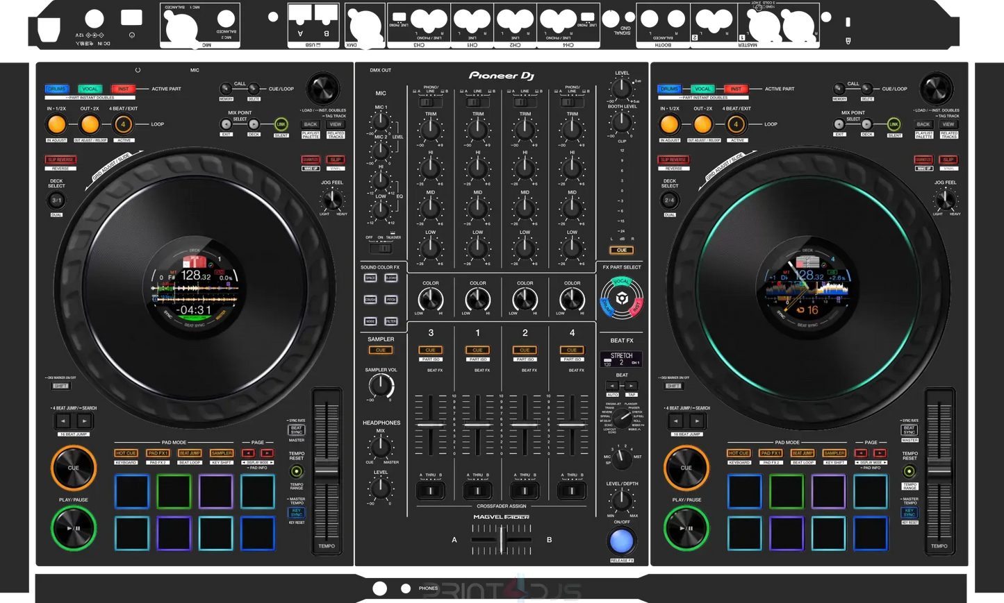 Controller Skin Pioneer FLX10 Print-4-DJs