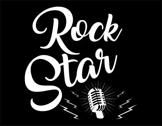 Rockstar - Lady -T - T-Shirt Kurzarm Premium 190g bis 3XL Print-4-DJs