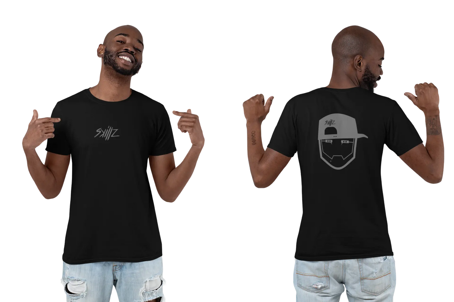 Skillz T-Shirt - Skillz Head black/grey Print-4-DJs