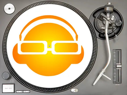 Slipmat - Golden Head - Filzmat Print-4-DJs