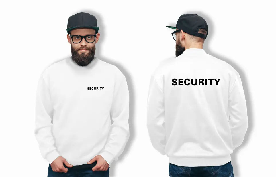 "SECURITY" Sweat Shirt - 260g bis 4XL - 2 Farben - Sols Print-4-DJs