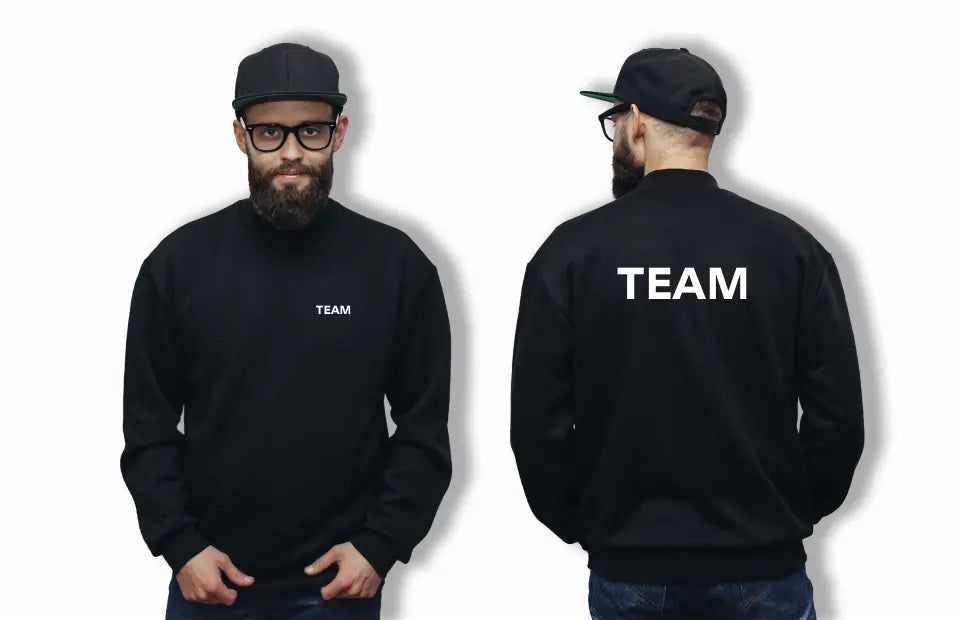 "TEAM" Sweat Shirt - 260g bis 4XL - 2 Farben - Sols Print-4-DJs
