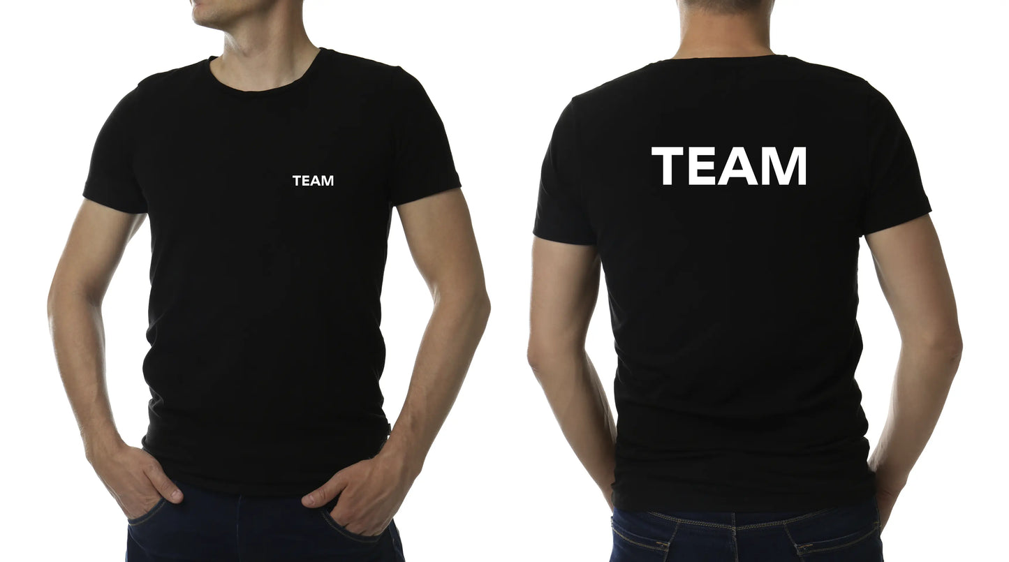 "TEAM" T-Shirt - Kurzarm Premium 190g bis 5XL - 2 Farben - Sols Imperial T Print-4-DJs