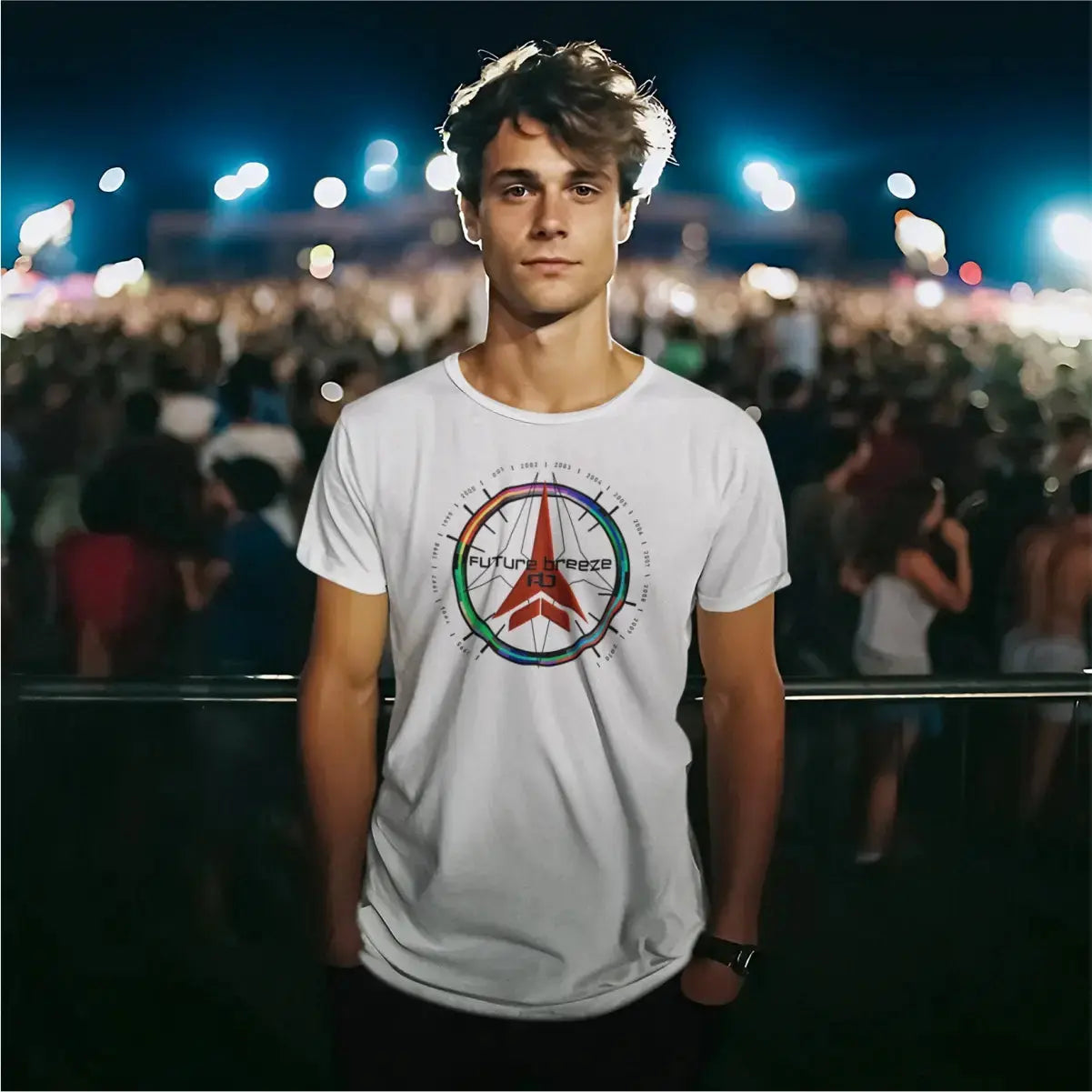 Future Breeze "Time Wheel" T-Shirt Kurzarm Print-4-DJs