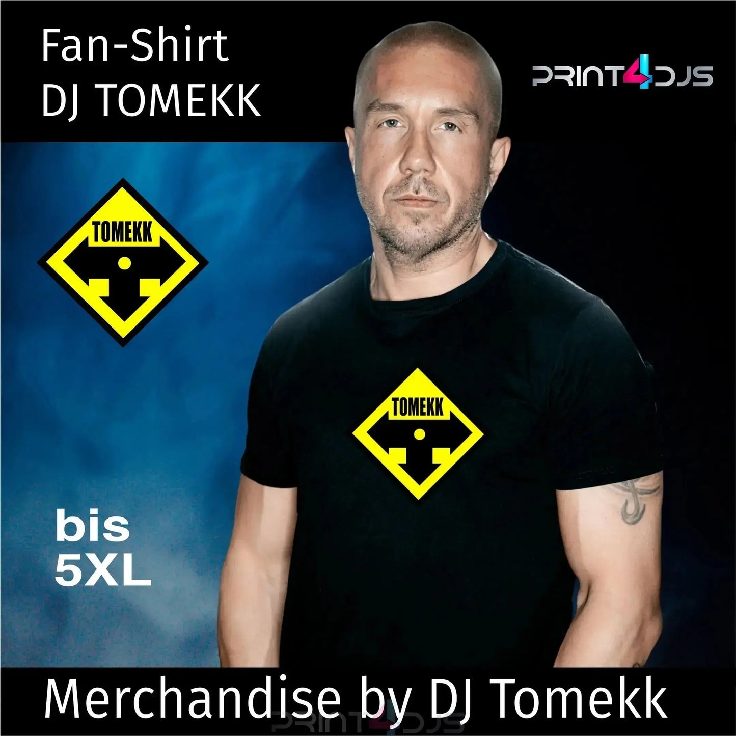 DJ Tomekk - Fan Shirt Logo Print-4-DJs