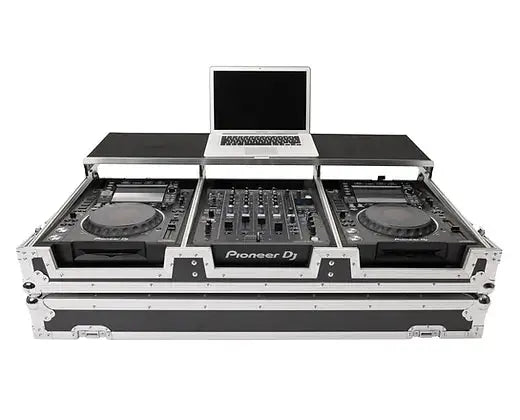 Flightcase Multi-Format Workstation Player-Mixer-Set Print-4-DJs
