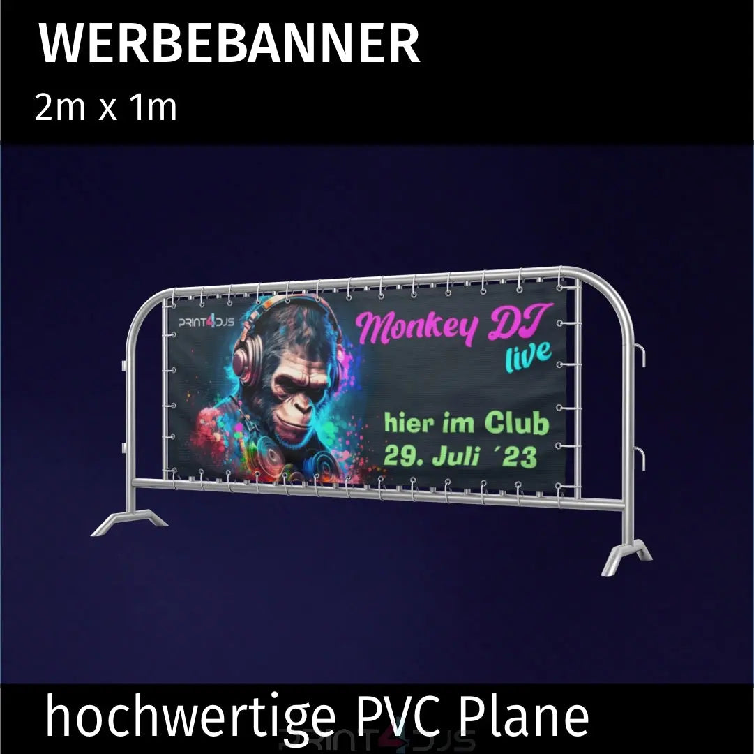 PVC Banner 2m x 1m Print-4-DJs