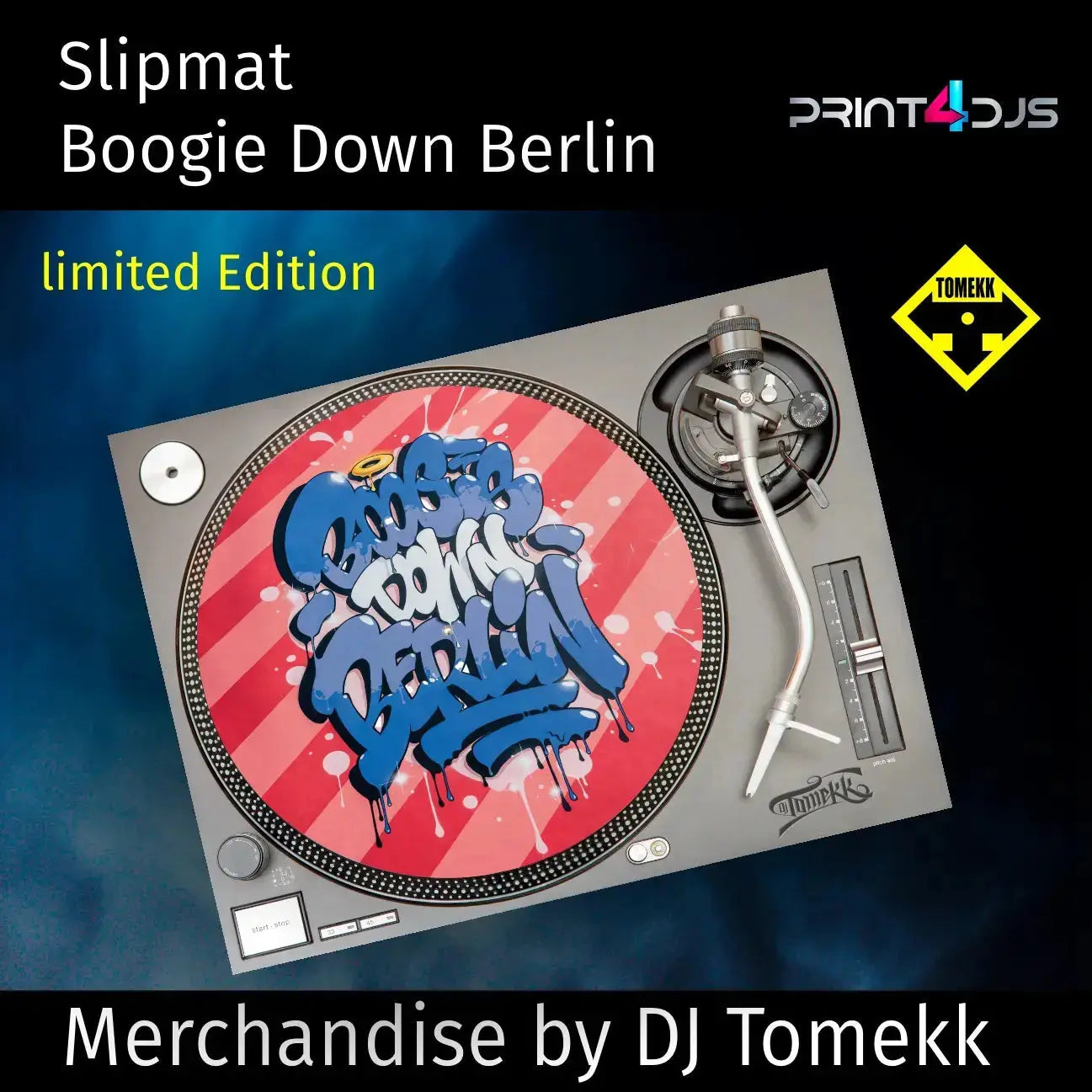 Boogie Down Berlin - Graffiti Slipmat - limitiert Print-4-DJs