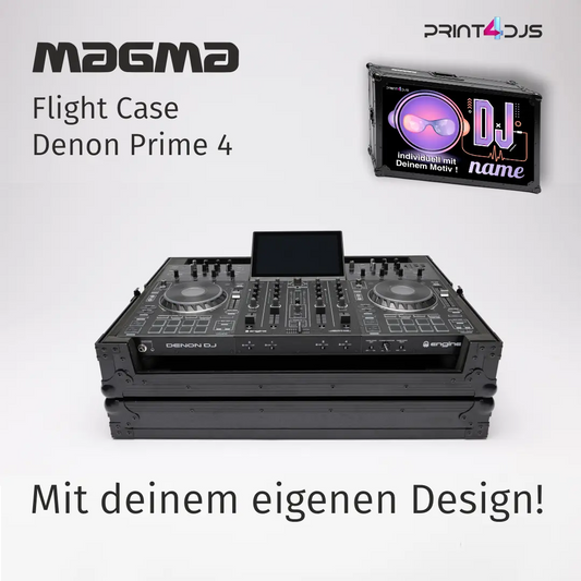 DJ-CONTROLLER CASE Denon Prime 4 - Black/Black Print-4-DJs