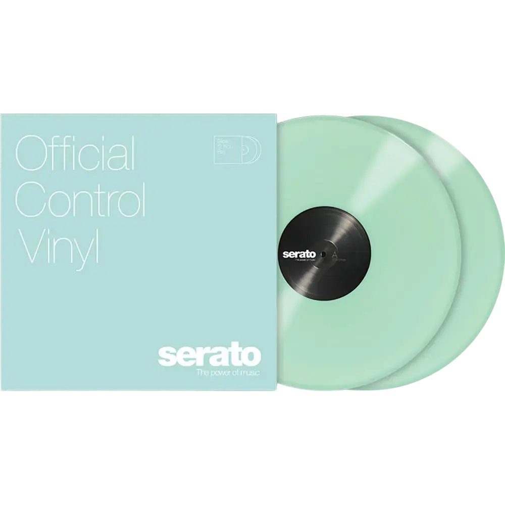 Serato 2x12" Control Vinyl glow in the dark mit eigenem Label Print-4-DJs