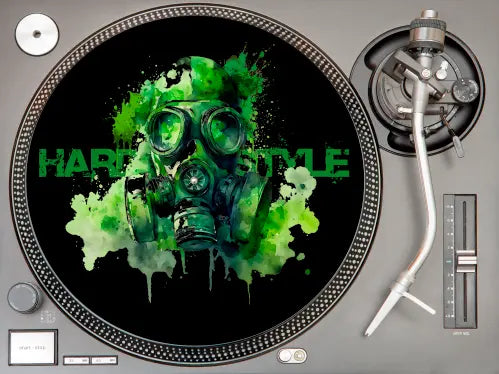 Slipmat "Hardstyle" - Filzmat - 2 Farben Print-4-DJs