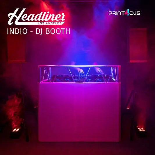 Mobiler DJ-Tisch - Headliner Indio DJ Booth Print-4-DJs