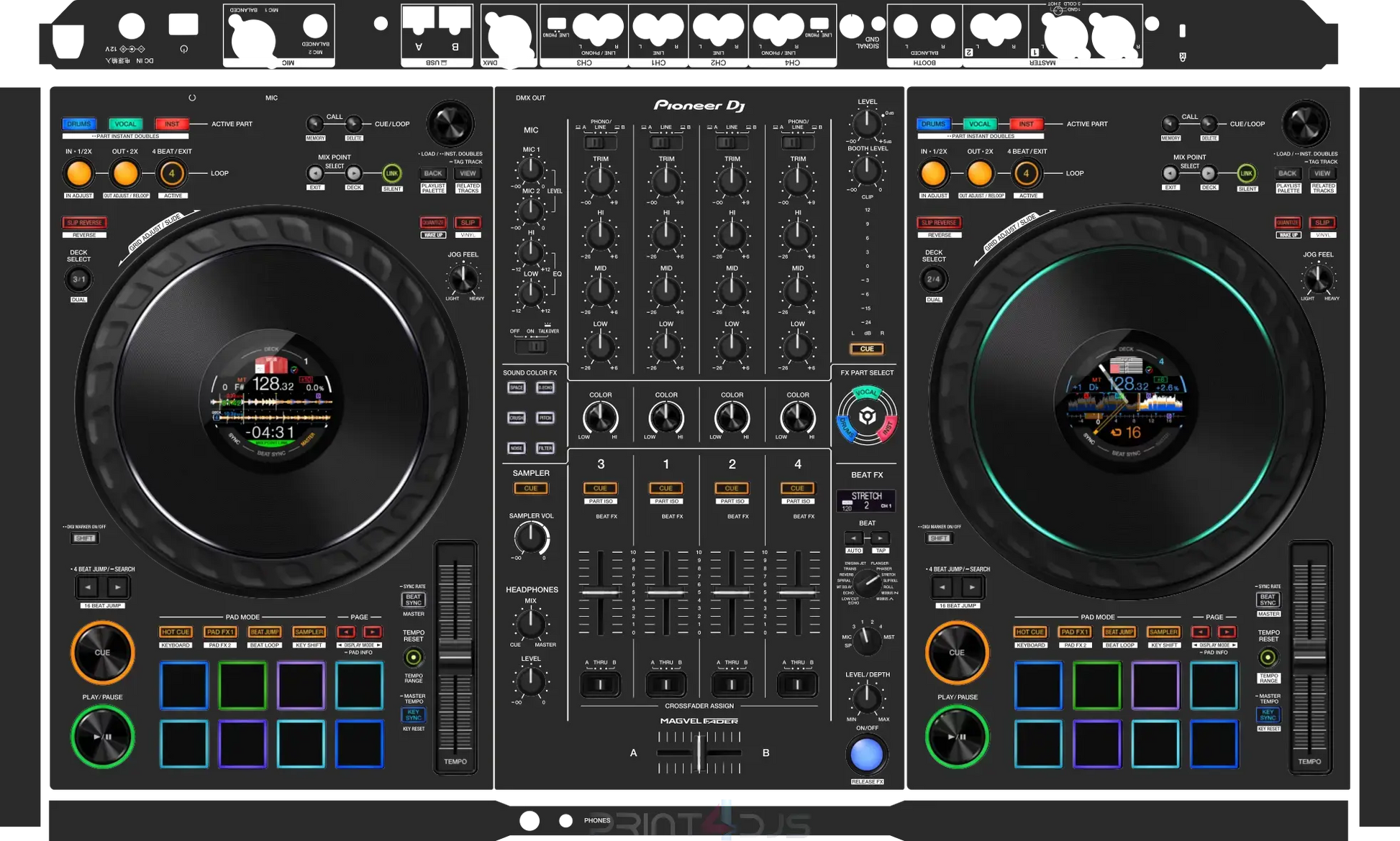 Controller Skin Pioneer FLX10 Print-4-DJs