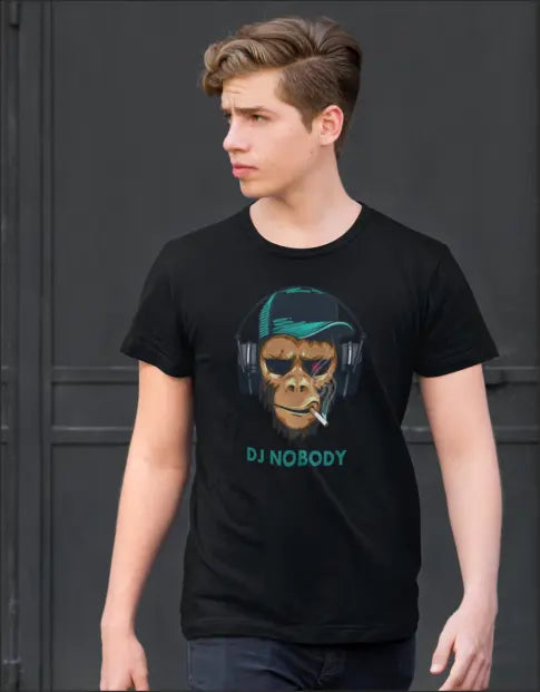 Smoking Monkey - personalisierbar - T-Shirt kurzarm bis 5XL Print-4-DJs