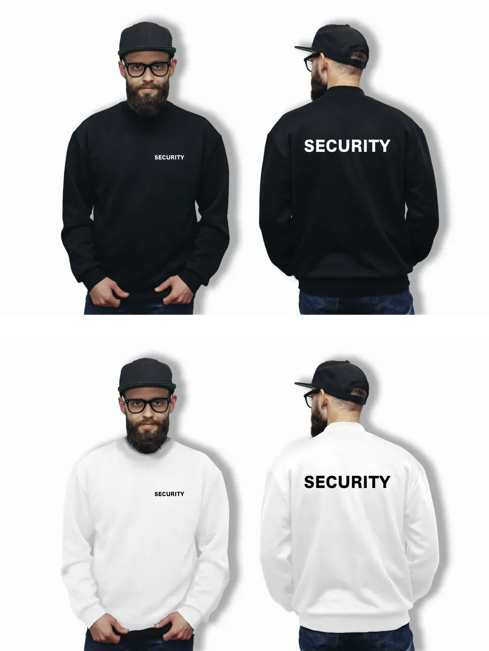 "SECURITY" Sweat Shirt - 260g bis 4XL - 2 Farben - Sols Print-4-DJs