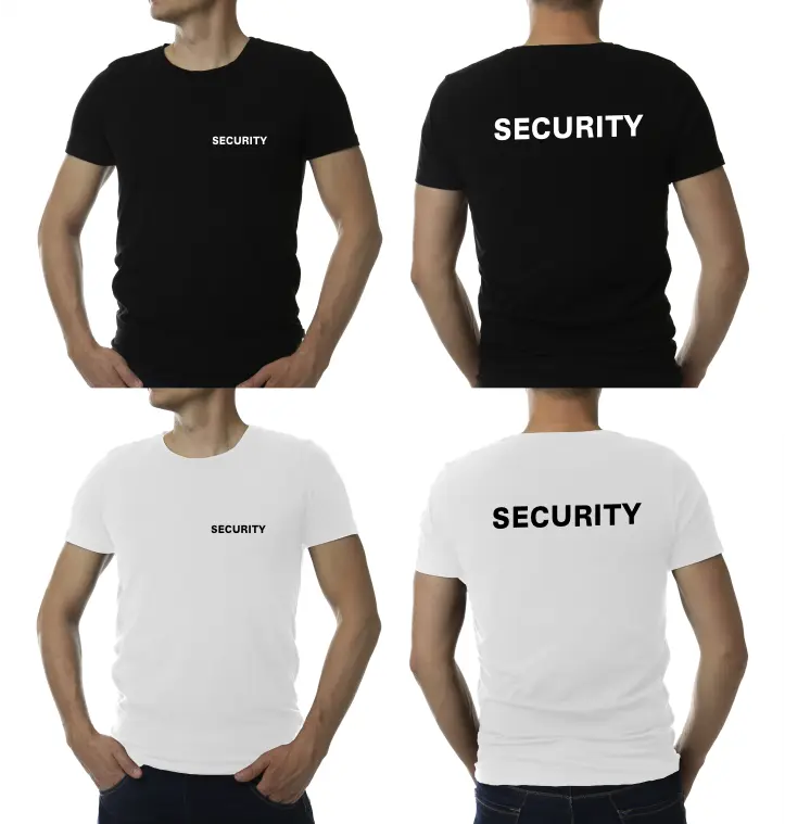 Security T-Shirt - Kurzarm Premium 190g bis 5XL - 2 Farben - Sols Imperial T Print-4-DJs