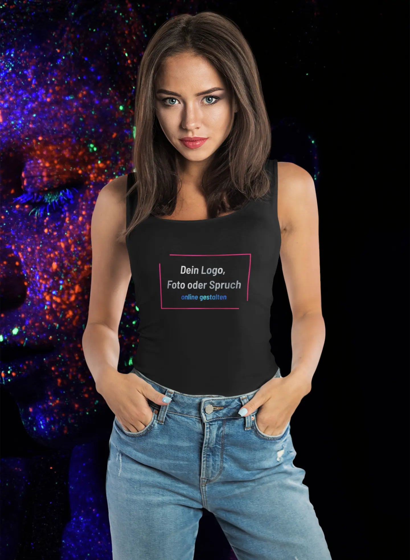 Lady Tank Top - Racerback - 150g - bis 2XL - 10 Farben Print-4-DJs