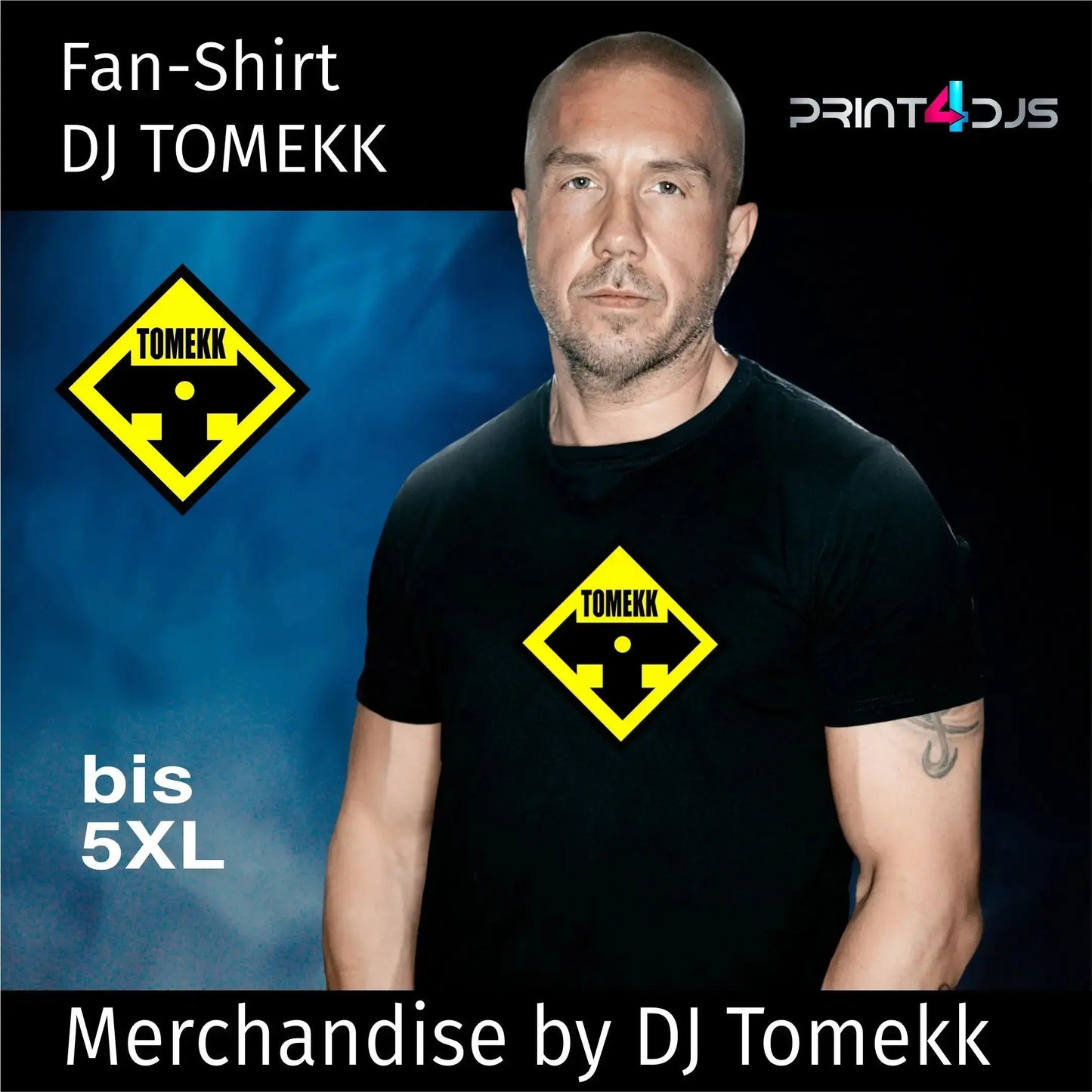 DJ Tomekk - Fan Shirt Logo Print-4-DJs